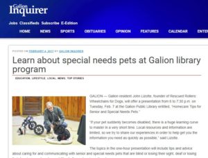 2017 04 17 Galion Inquirer Article