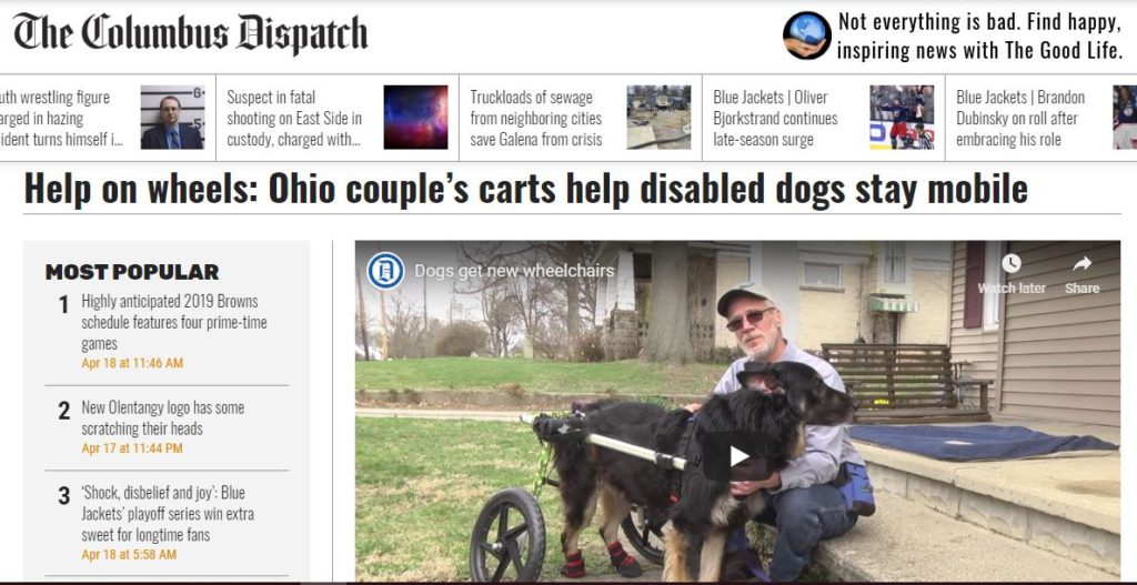 2019 04 18 Columbus Dispatch Help on Wheels