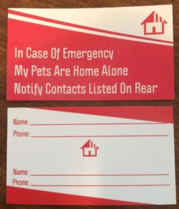 Pet Contact Card